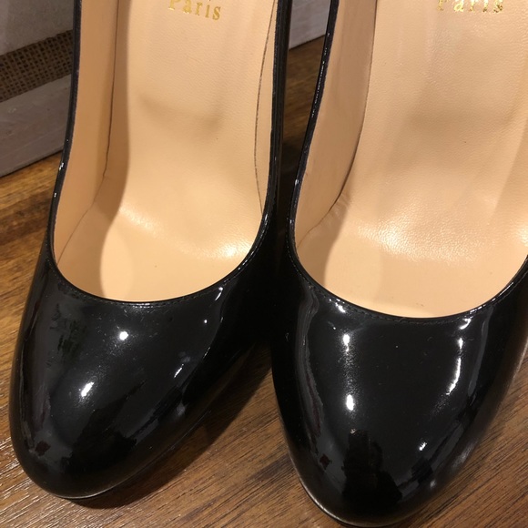 CHRISTIAN LOUBOUTIN Simple Patent Pumps, Black 41 - Picture 8 of 8